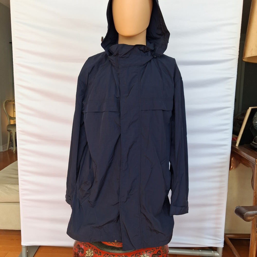 Uniqlo +J Jil Sander Mens Oversized Parka Jacket Navy Blue Small